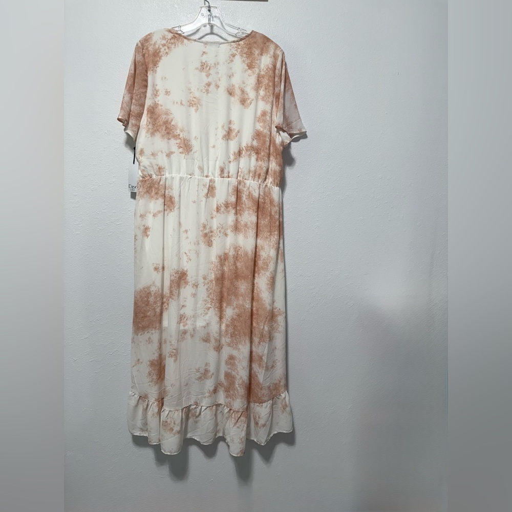 Dex Pink and Cream High Low Dress - Picture 10 of 13